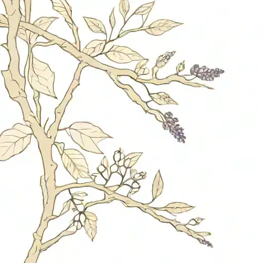 Jacaranda Tree Branch Wrapped