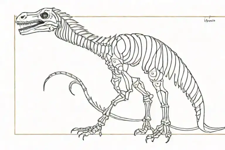 Skeleton Velociraptor Skeleton