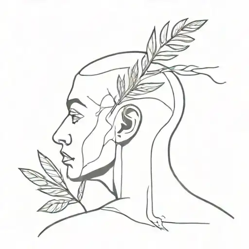 Plant Coming Out Of Head