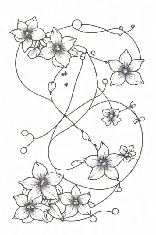 Aquarius Constellation And Violets