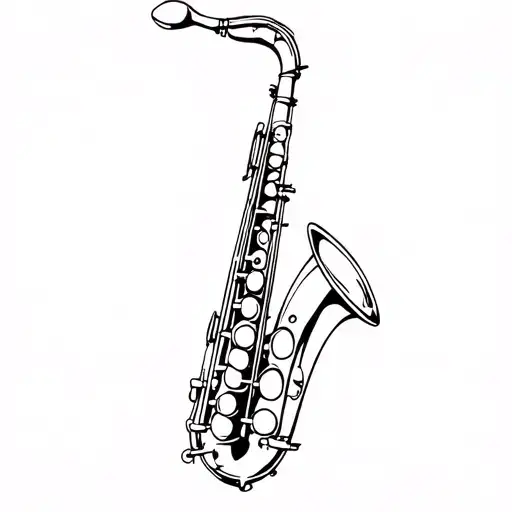 Single Line Tenor Saxophone