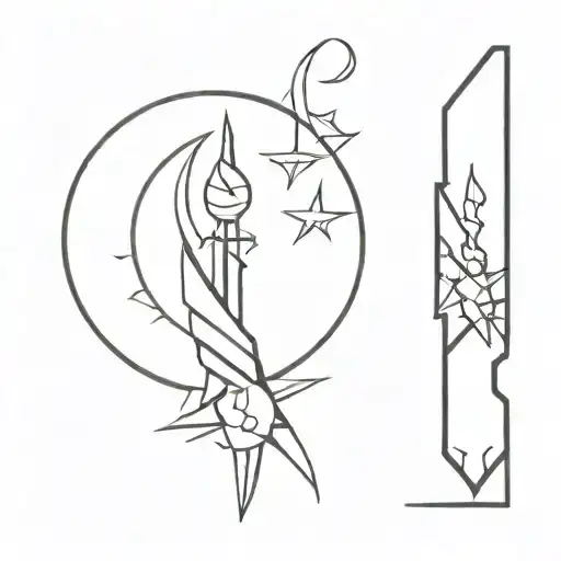 Dagger With Sun And Moon