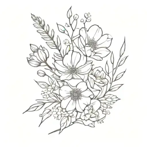 Birth Flower Bouquet