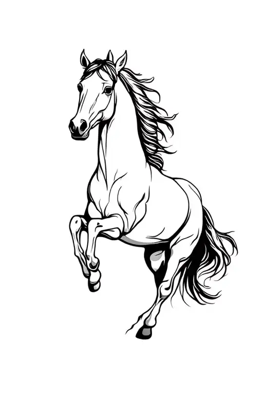 Horse Running Freely