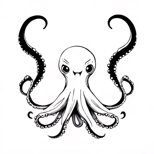 Cute But Angry Octopus