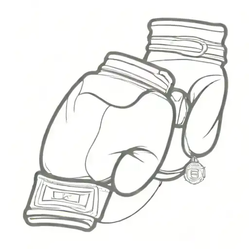 Boxing Gloves Intertwined With Police Badge Morphing