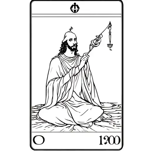 Tarot Card The Magician Tattoo Sketch