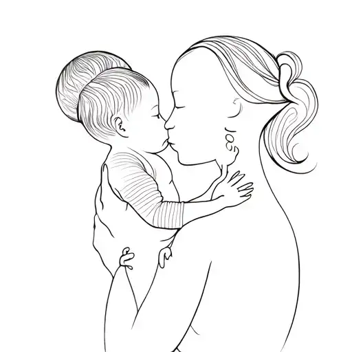 A Woman Holding A Baby