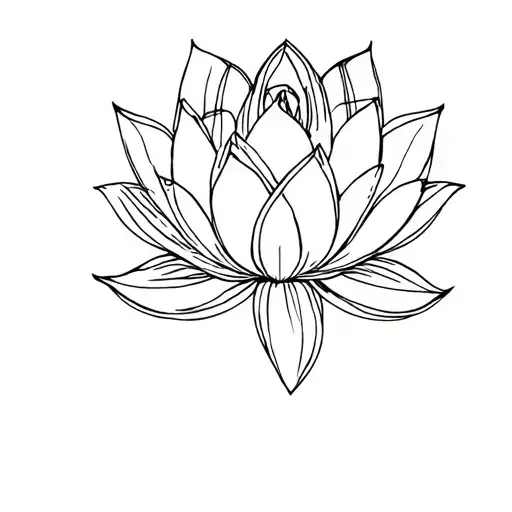 Lotus Flower Intertwined With Sacred Geometry And Cosmic Patterns