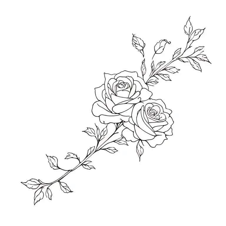 Roses And Baby's Breathe