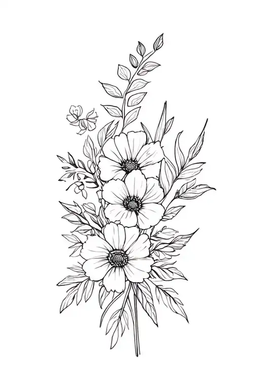 August Birth Flowers And November Birth Flowers Bouquet