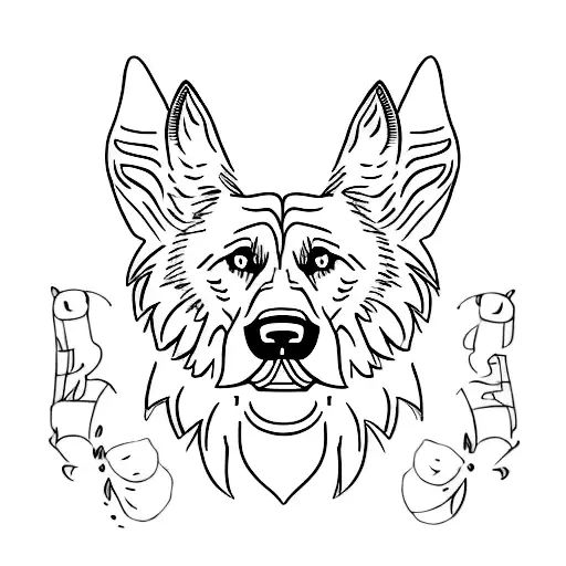 German Shepherd Teeth Imprint