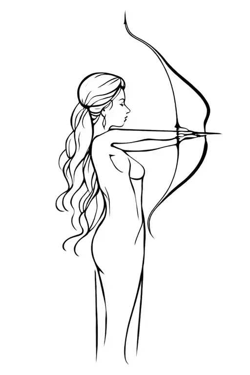 Unconditional Love And Growth Woman Archer