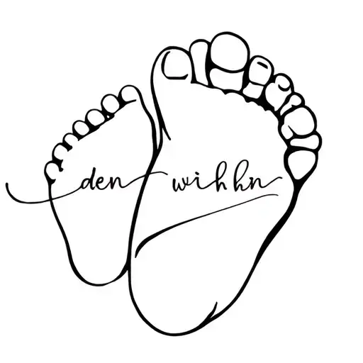 Baby Foot With Eden Name