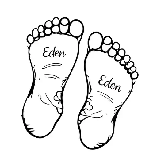 Baby Foot With Eden Name
