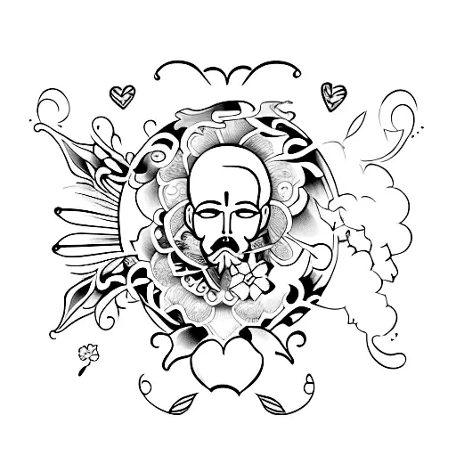 Complementary Tattoo For Lovers Who Love To Watch Movies