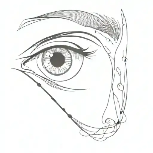 Crescent Moon Shaped Iris In Eye