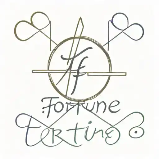 Fortune Helps The Strong Lettering