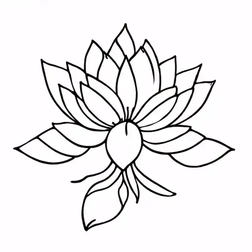 Butterfly And Lotus Flower