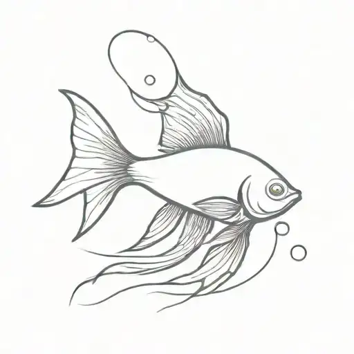 Beta Fish Swimming