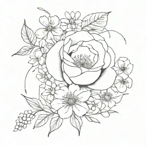 June And July Birth Flower Bouquet