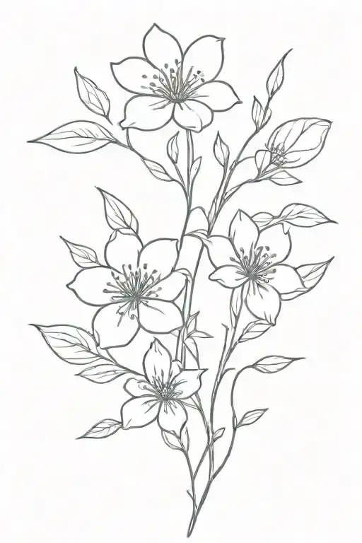 Floral With Twigs