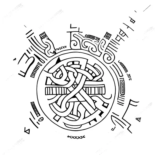 Viking Runes Depicting Date Of Birth Of Family