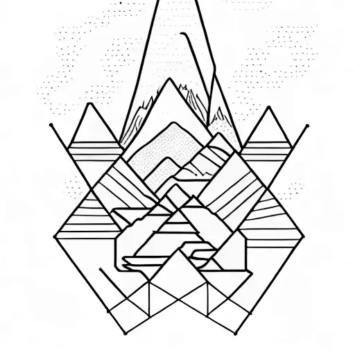 An Intricate Mountain Landscape With A Mystical Aura