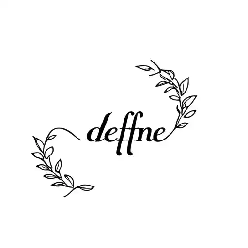 Defne Word Surrounded With Laurel