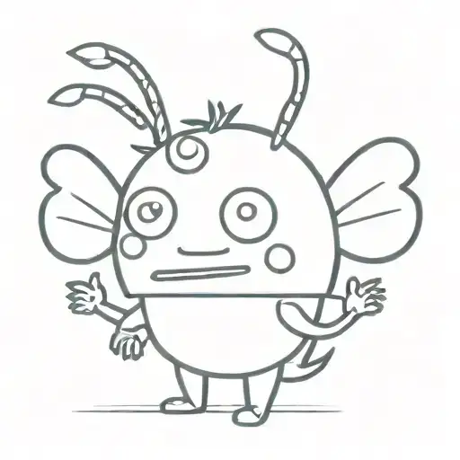 Minimal Germ Cartoon Character