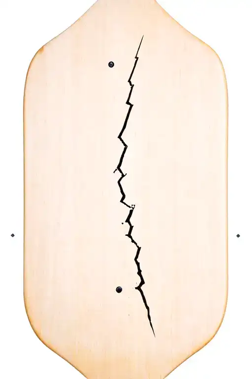 Broken Skateboard Deck