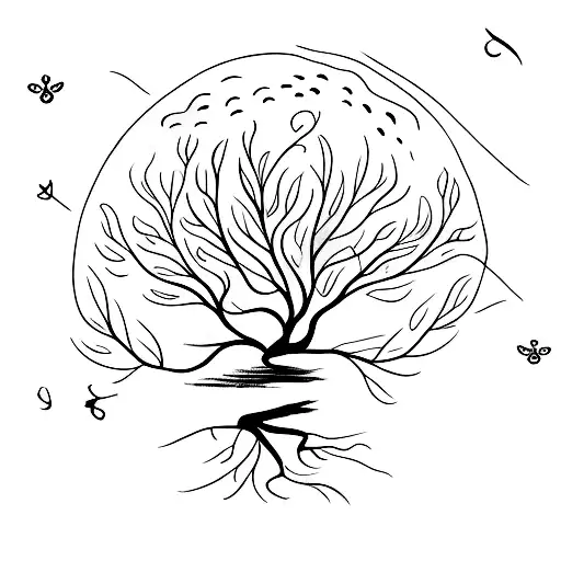 Elderly Mother As A Willow Tree