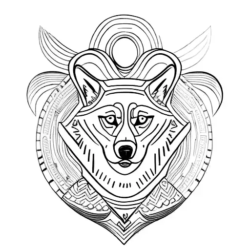 Tribal Siberian Husky