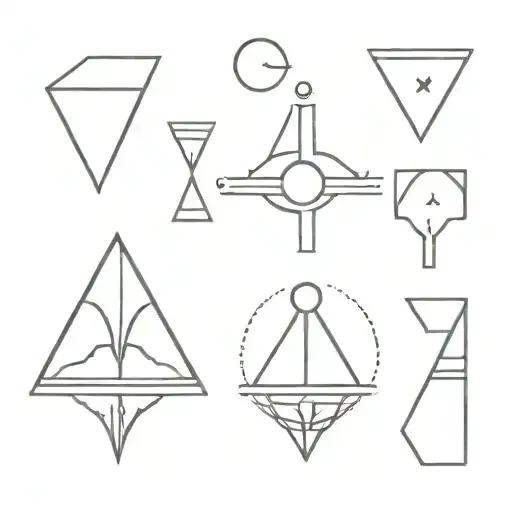 Symbol Cards Matching Tattoo Design