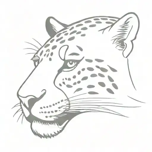 Jaguar Head One Line