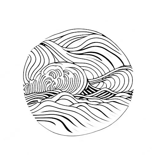 Ocean Wave Lines