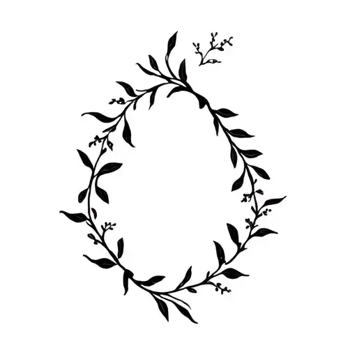 Small Black Honeysuckle Vines Wrapped