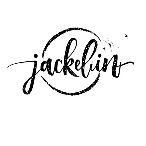 A Galaxy Swirl With The Name Jackelin In It But The Name Is Kinda Hidden