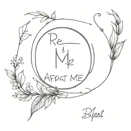 A Circle With The Words'repeat After Me' Written Along In Capslock