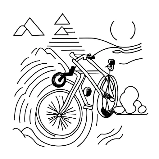 Mountain With A Bike
