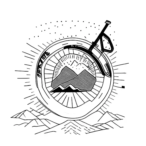 Mountain Bike Riding To The Mountains As A Heartbeat