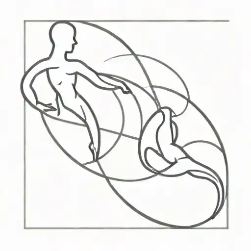 Cancer And Gemini A Minimalist Tattoo Design