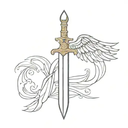 Sword With Angelic Wings