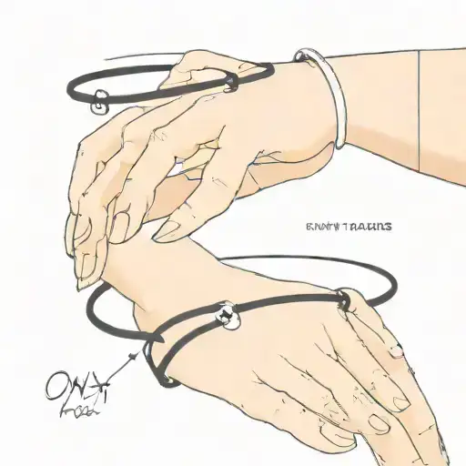 Fuck Onyx Bracelet Around Wrist