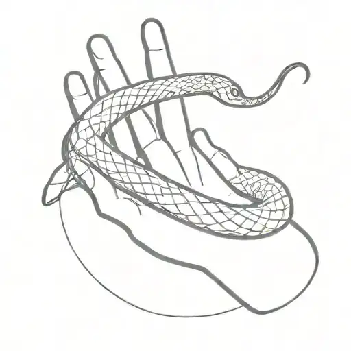 Snake School On Hand Holding