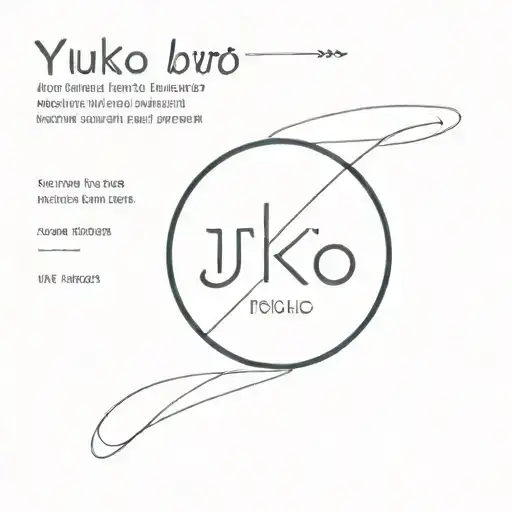 A Minimalist Tattoo Of A Black Circle Inside A 10Cm Length Name 'Syuko'