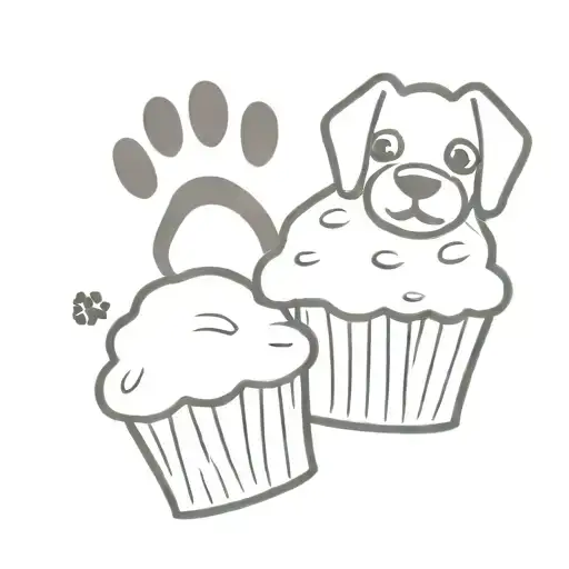 Muffin And Dog Paw