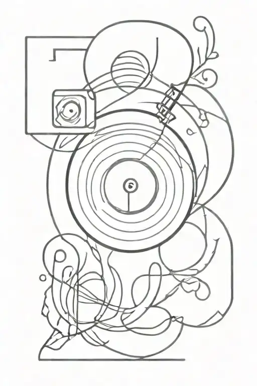 Vinyl Record With Music