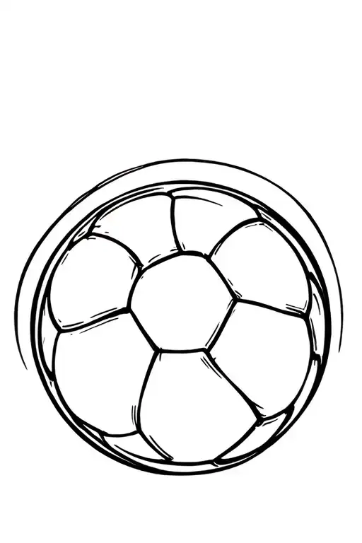Soccer Ball With Aura Surrounded