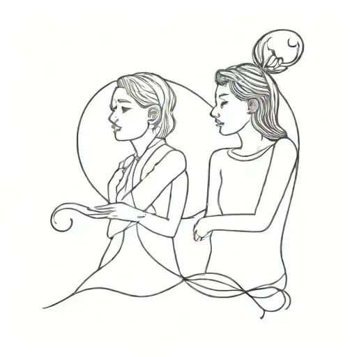 Gemini Sisters Facing